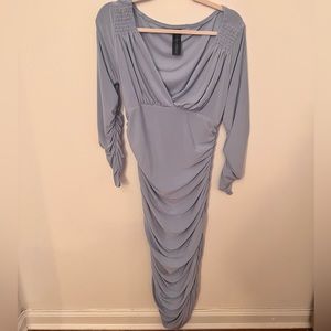 Norma Kamali Tara dress in celestial blue size large